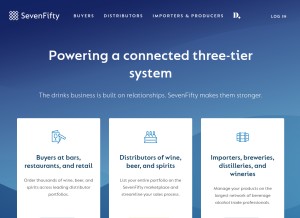 How sevenfifty.com looks like on a tablet such as an iPad.