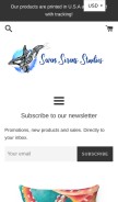 How sevensirensstudios.com looks like on a mobile device such as an iPhone.