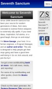 How seventhsanctum.com looks like on a mobile device such as an iPhone.