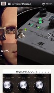 How seymourduncan.com looks like on a mobile device such as an iPhone.