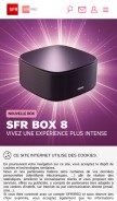 How sfr.fr looks like on a mobile device such as an iPhone.