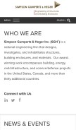 How sgh.com looks like on a mobile device such as an iPhone.