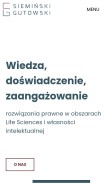 How sgka.pl looks like on a mobile device such as an iPhone.