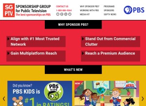 How sgptv.org looks like on a tablet such as an iPad.