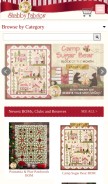 How shabbyfabrics.com looks like on a mobile device such as an iPhone.