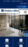 How shadesandblinds.co.nz looks like on a mobile device such as an iPhone.