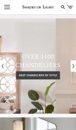 How shadesoflight.com looks like on a mobile device such as an iPhone.