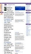 How shakespeare-online.com looks like on a mobile device such as an iPhone.