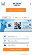 How shalby.org looks like on a mobile device such as an iPhone.