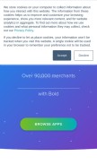 How shappify.com looks like on a mobile device such as an iPhone.