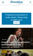 How shareblue.com looks like on a mobile device such as an iPhone.