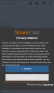 How sharecast.com looks like on a mobile device such as an iPhone.