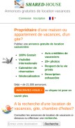 How shared-house.com looks like on a mobile device such as an iPhone.