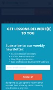 How sharemylesson.com looks like on a mobile device such as an iPhone.