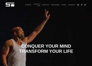 How shauntfitness.com looks like on a tablet such as an iPad.