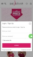 How shebazaar.com looks like on a mobile device such as an iPhone.