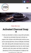 How sheenskincare.in looks like on a mobile device such as an iPhone.