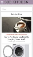 How shekitchen.com looks like on a mobile device such as an iPhone.