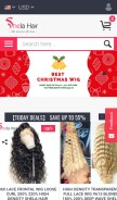 How shelahair.com looks like on a mobile device such as an iPhone.