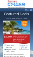 How shermanscruise.com looks like on a mobile device such as an iPhone.