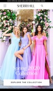 How sherrihill.com looks like on a mobile device such as an iPhone.