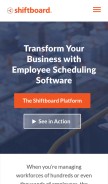 How shiftboard.com looks like on a mobile device such as an iPhone.