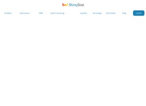 How shinystat.it looks like on a tablet such as an iPad.