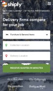 How shiply.com looks like on a mobile device such as an iPhone.