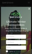 How shipsticks.com looks like on a mobile device such as an iPhone.