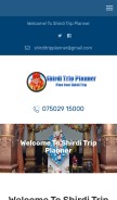 How shirditripplanner.in looks like on a mobile device such as an iPhone.