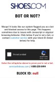 How shoebuy.com looks like on a mobile device such as an iPhone.