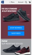 How shoesforcrews.com looks like on a mobile device such as an iPhone.