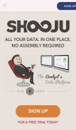 How shooju.com looks like on a mobile device such as an iPhone.