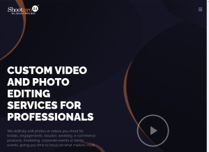 How shootpro24.com looks like on a tablet such as an iPad.