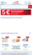 How shop-apotheke.com looks like on a mobile device such as an iPhone.