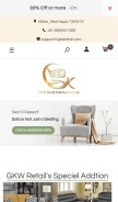How shop.gkwretail.com looks like on a mobile device such as an iPhone.