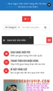 How shopbaocaosuvip.com looks like on a mobile device such as an iPhone.