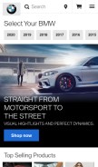 How shopbmwusa.com looks like on a mobile device such as an iPhone.