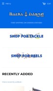 How shopbucksisland.com looks like on a mobile device such as an iPhone.
