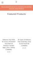 How shopcraftables.com looks like on a mobile device such as an iPhone.