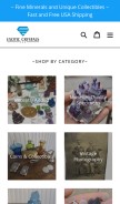 How shopexoticcrystals.com looks like on a mobile device such as an iPhone.
