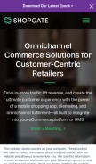 How shopgate.com looks like on a mobile device such as an iPhone.