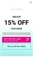 How shopilovejewelry.com looks like on a mobile device such as an iPhone.