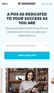 How shopkeep.com looks like on a mobile device such as an iPhone.
