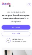 How shoplo.com looks like on a mobile device such as an iPhone.
