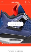 How shopnicekicks.com looks like on a mobile device such as an iPhone.