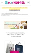How shopper-personalizzate.it looks like on a mobile device such as an iPhone.