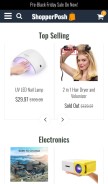 How shopperposh.com looks like on a mobile device such as an iPhone.