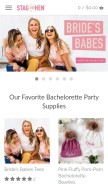 How shopstagandhen.com looks like on a mobile device such as an iPhone.