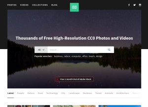 How shotstash.com looks like on a tablet such as an iPad.